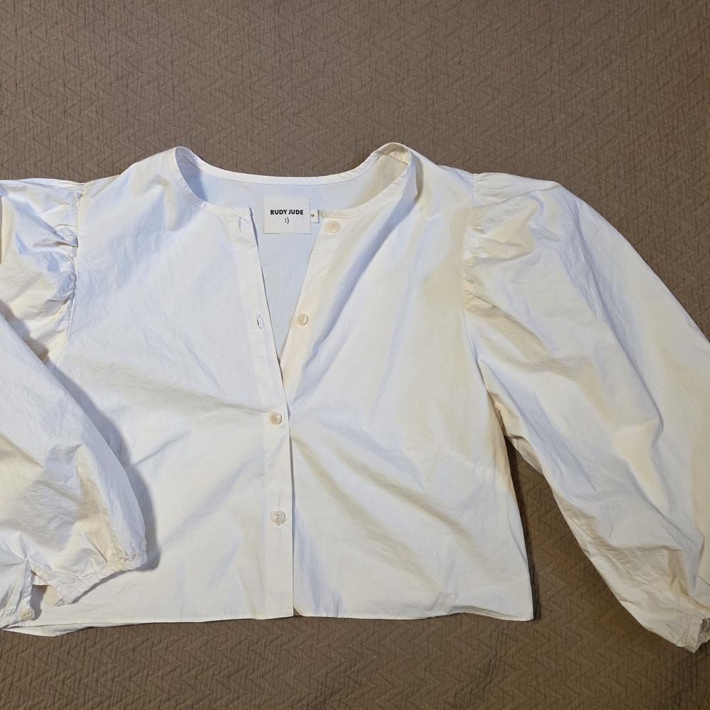 Rudy Jude Cream Button-Up Blouse